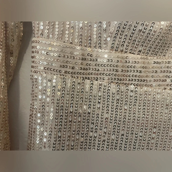 Miss ORD maxi Gold sequin princess prom dress size L - Picture 4 of 12